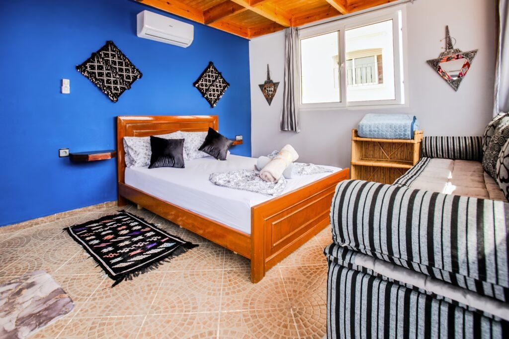 Blue Rina Surf Camp Tamraght - beachfront location