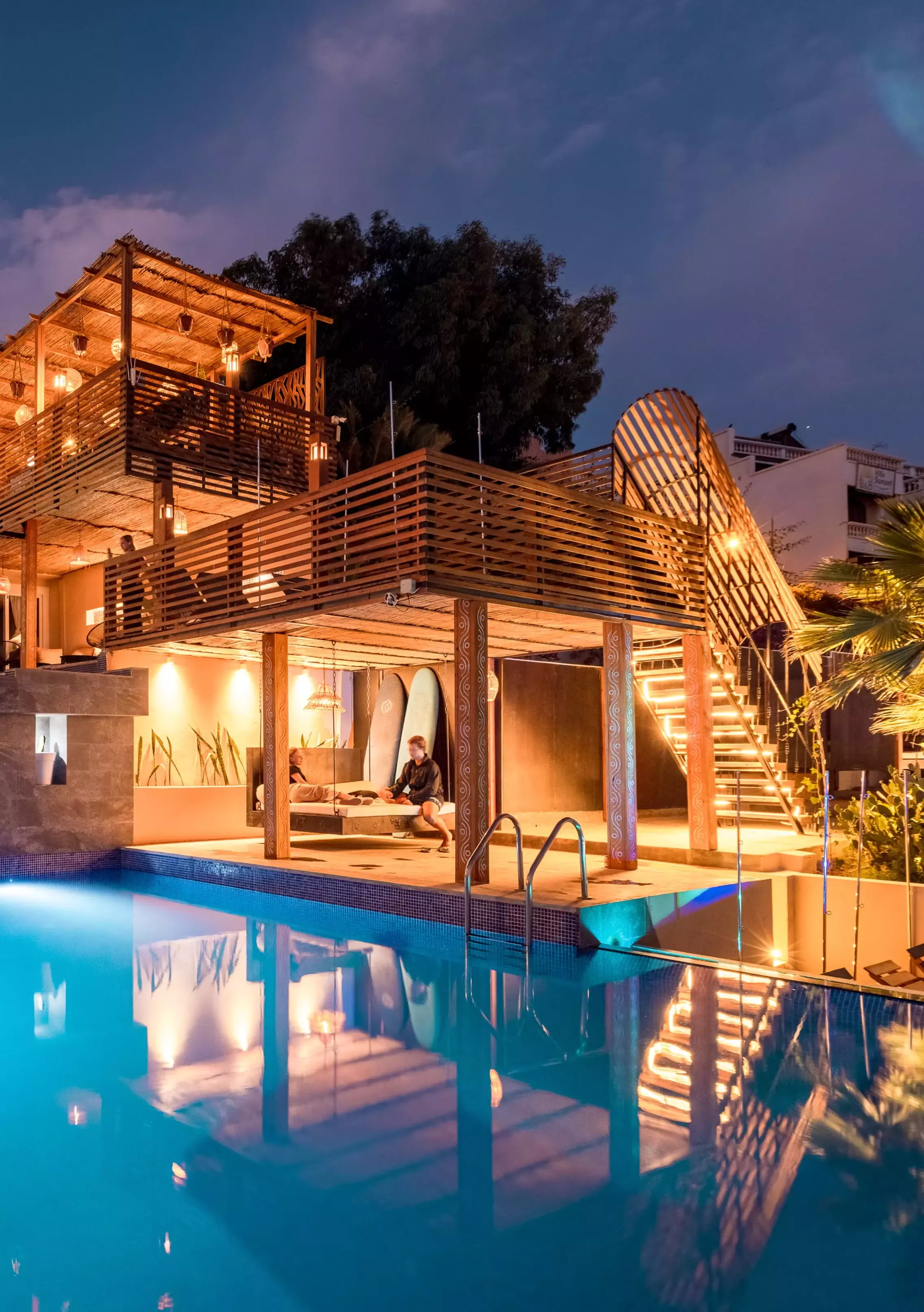 Pure Sea View Surfcamp - swimming pool area