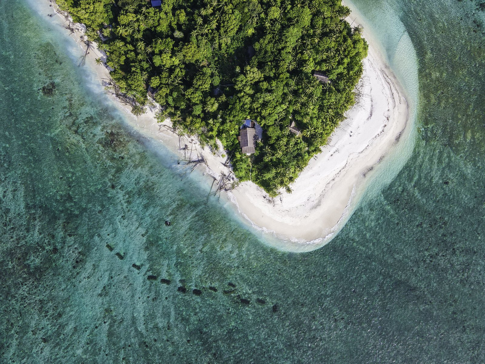 Togat Nusa Retreat Mentawai - aerial view